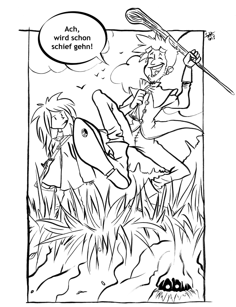 Comic: Der Anfang einer Geschichte - Das Teamcomic Panel für Panel 3