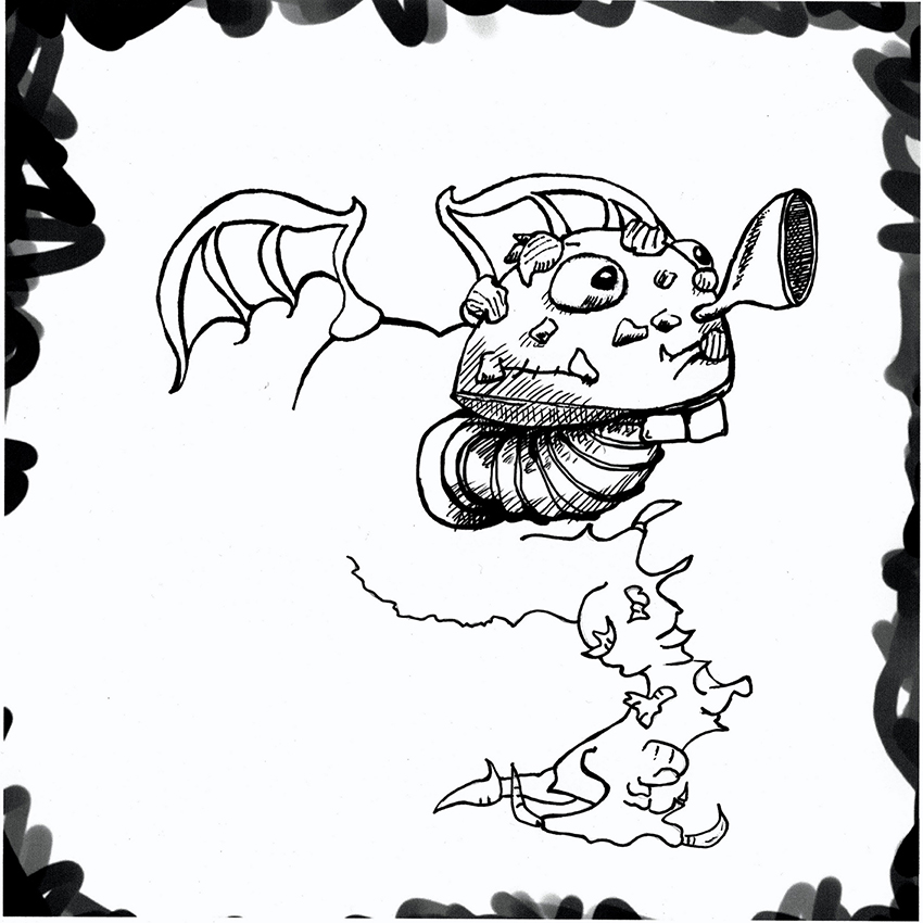 Illustration: Spiel -- Patchworkkreatur 5
