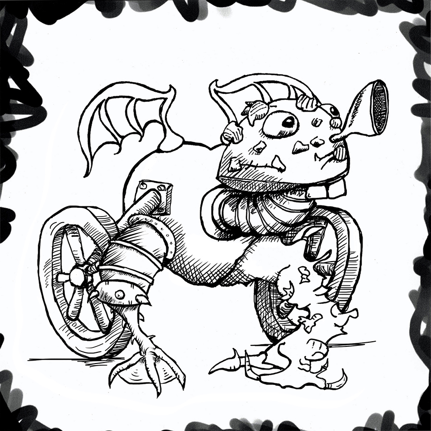 Illustration: Spiel -- Patchworkkreatur 7
