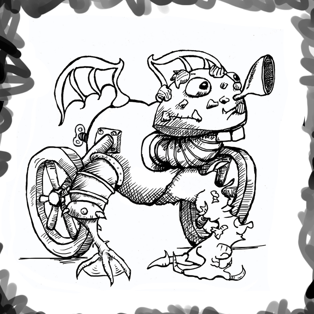 Illustration: Spiel -- Patchworkkreatur 8