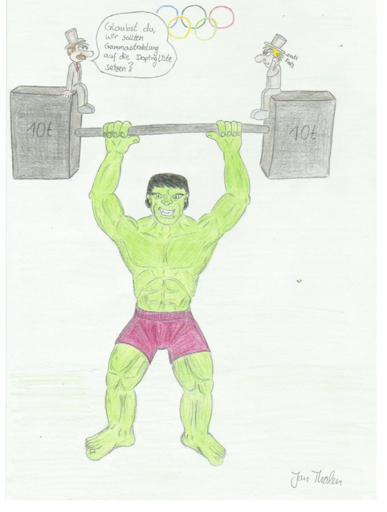 Cartoon: Hulk bei Olympia 1
