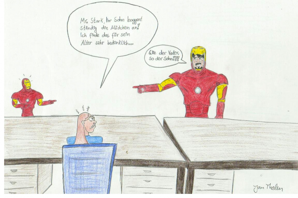 Cartoon: The Avengers: Beim Elternsprechtag 3
