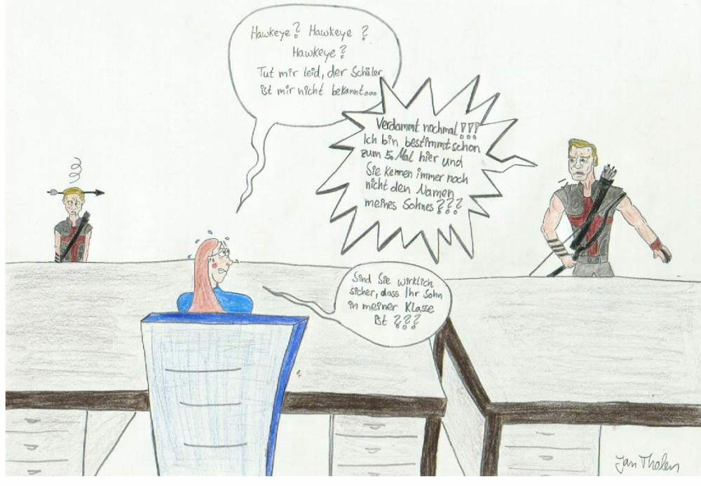 Cartoon: The Avengers: Beim Elternsprechtag 7