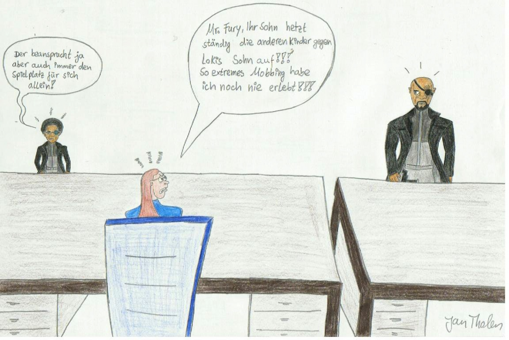 Cartoon: The Avengers: Beim Elternsprechtag 8
