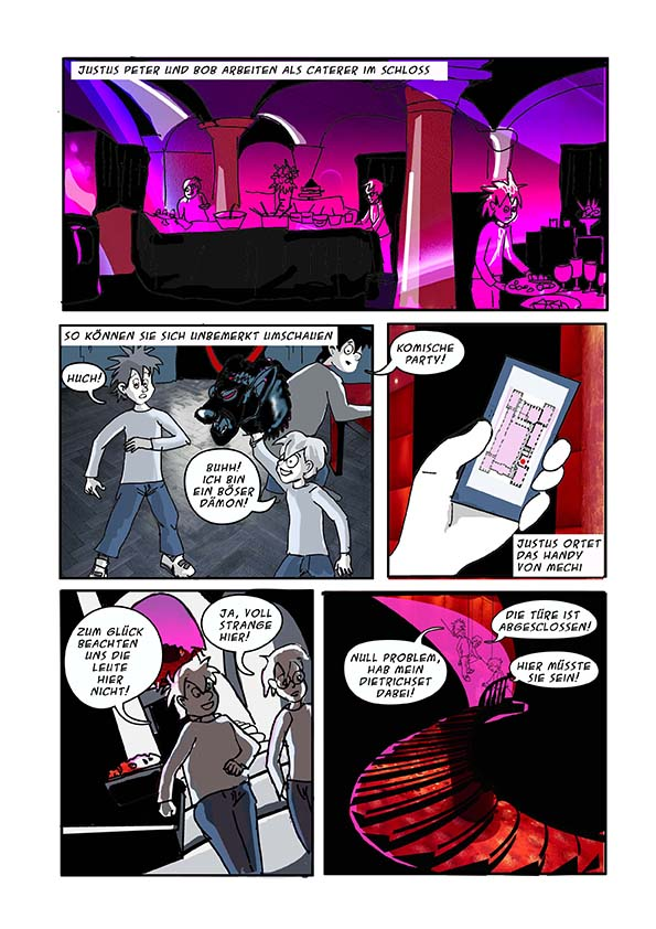 Comic: die drei ??? und das Schloss der flammenden Schatten 3