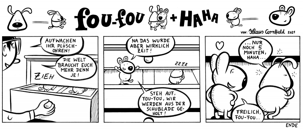 Comic: 01 Fou-fou+Haha sonntagsstrip 1