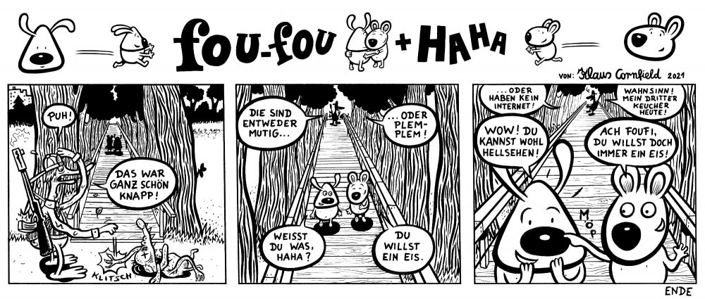 Comic: 06 Fou-fou+Haha Sonntagsstrip 1