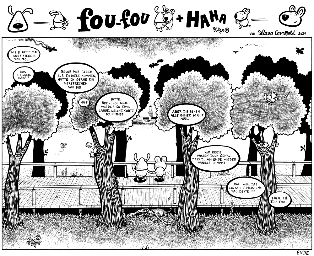 Comic: 08 Fou-fou+Haha Sonntagsstrip 1
