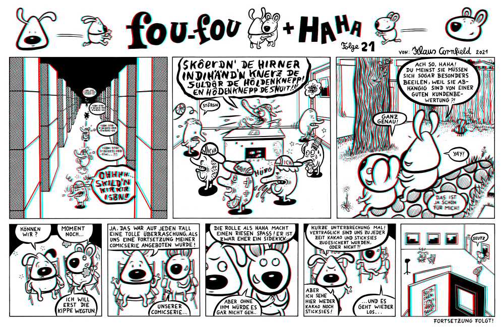 Comic: Fou-fou+Haha sonntagsstrip 21 2