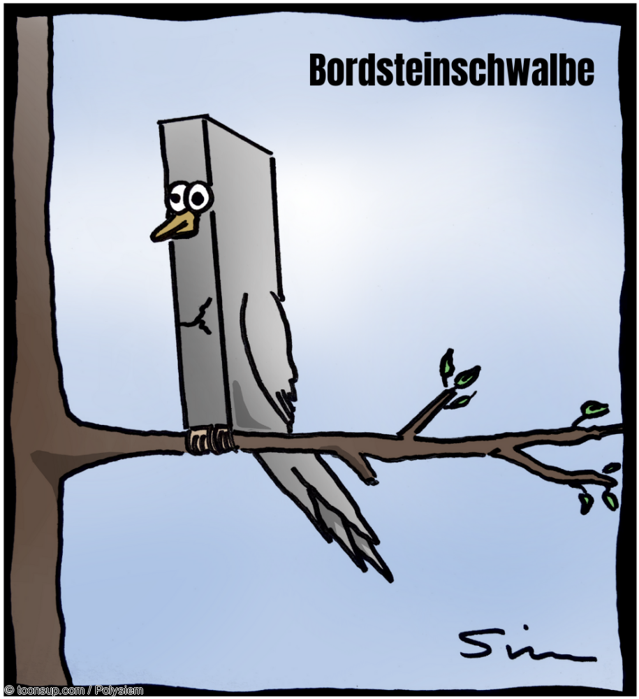 Cartoon: Bordsteinschwalbe 1