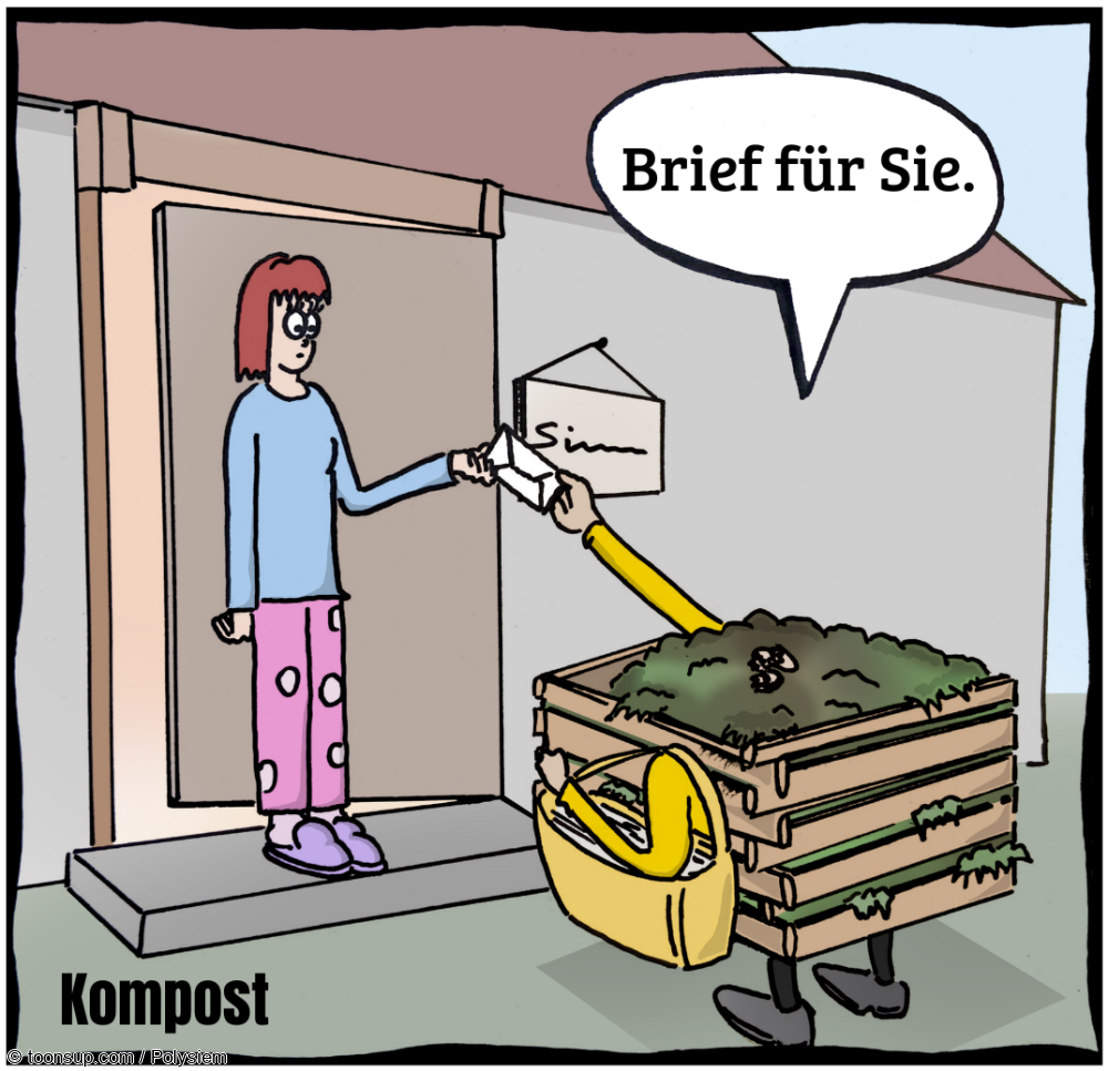 Cartoon: Post ist da 2