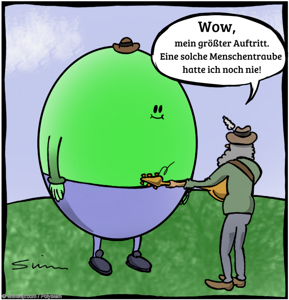 Cartoon: Größter Auftritt 1
