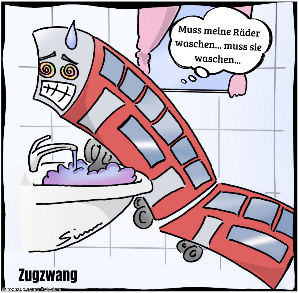 Cartoon: Zugzwang 1