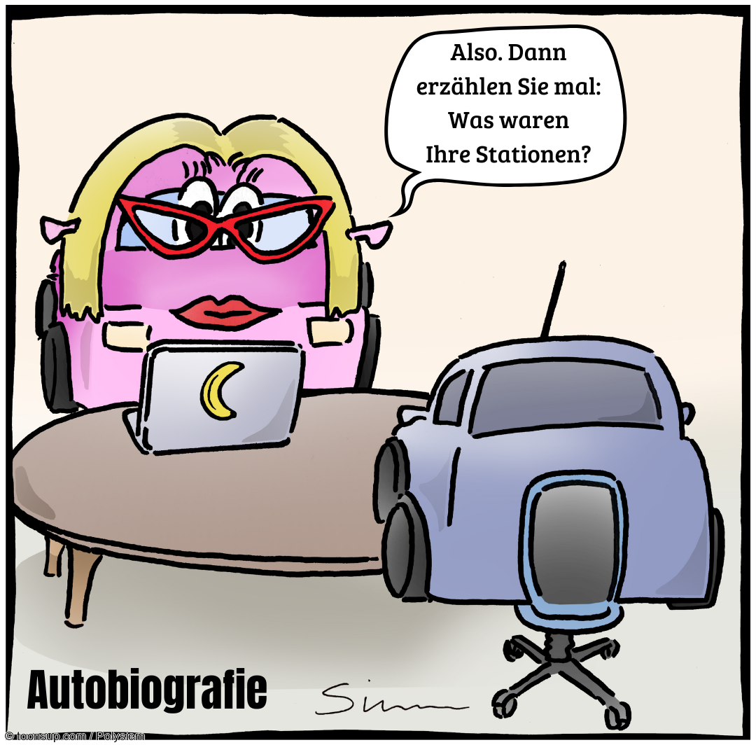 Cartoon: Bewerbungsgespräch 1