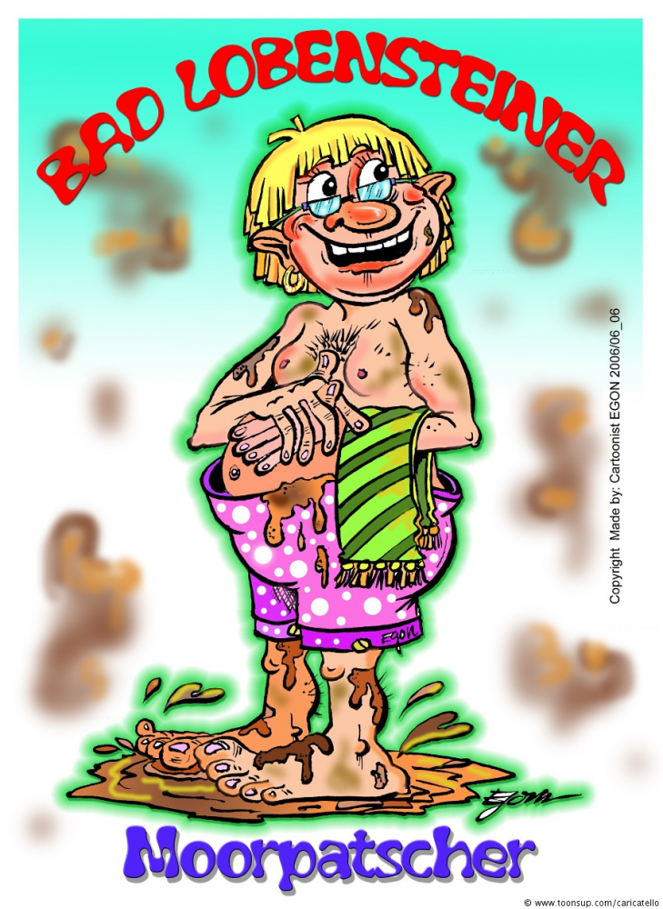 Cartoon: 'Moorpatscher' Neckname für die Bad Lobensteiner 1