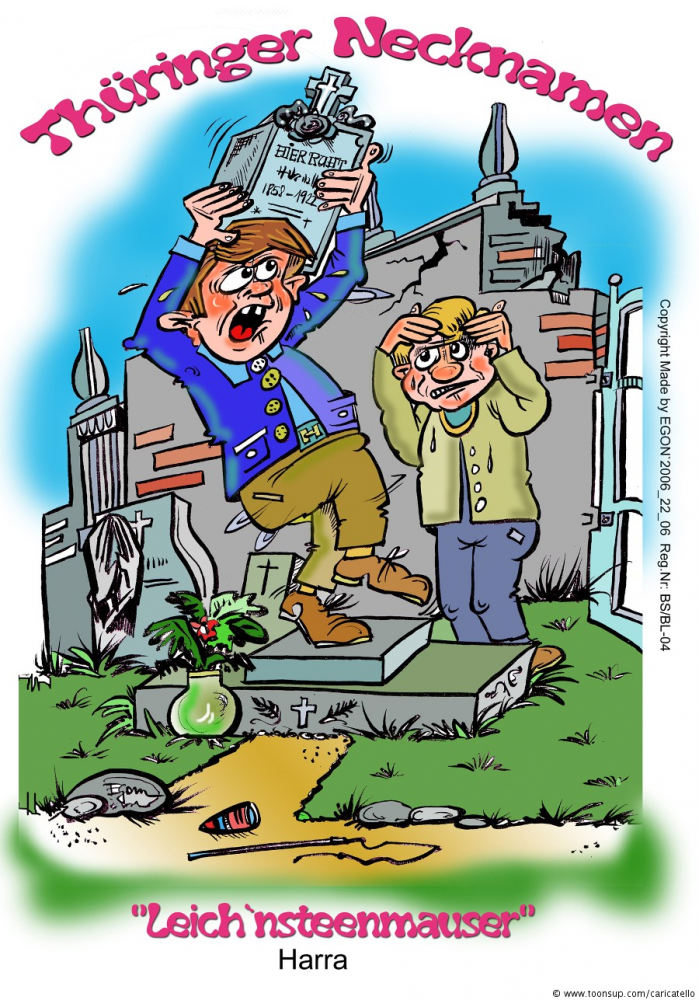 Cartoon: 'Leich`nsteenmauser' 1