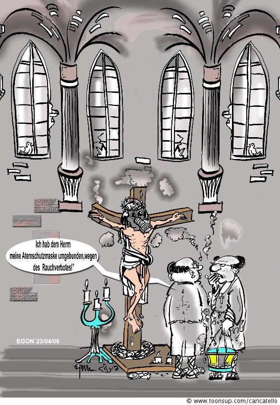 Cartoon: RAUCHverbot 01.01.2008 1