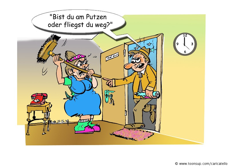 Cartoon: Putzerei 1