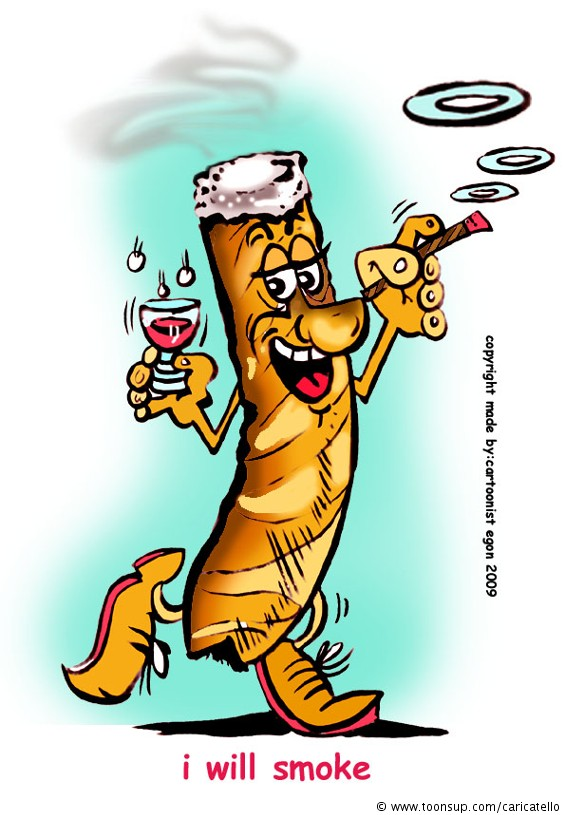 Cartoon: i will smoke 1