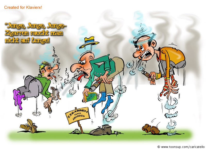 Cartoon: Zigarren zum Abheben... 1