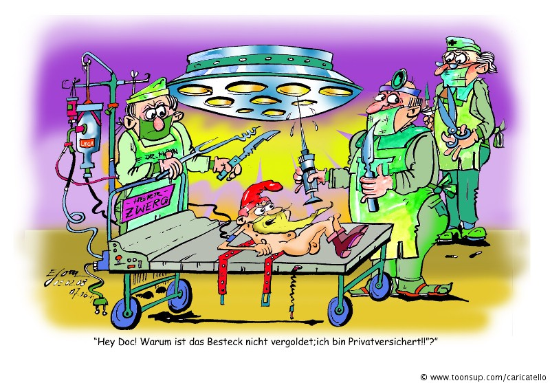 Cartoon: Privatversichert? 1