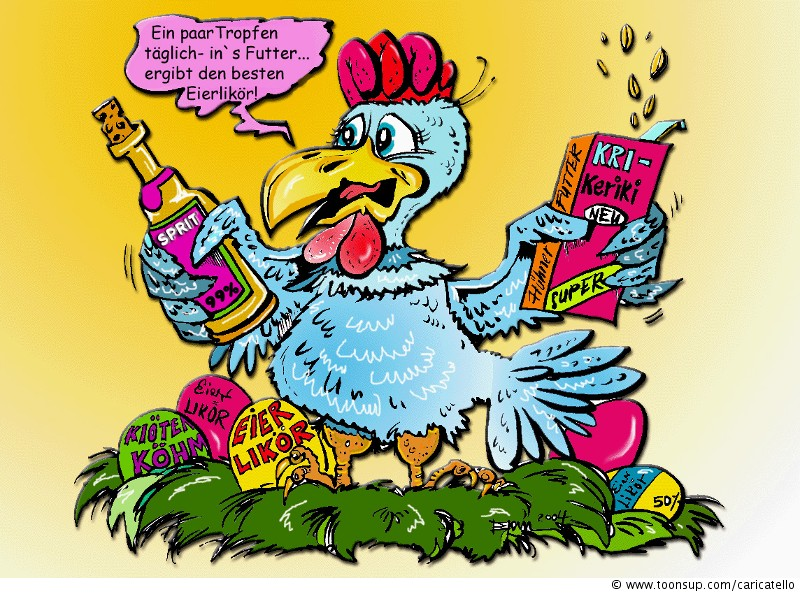 Cartoon: Echter Eierlikör! 1