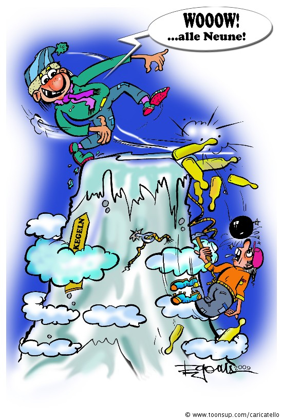 Cartoon: Gipfelstürmer III 1