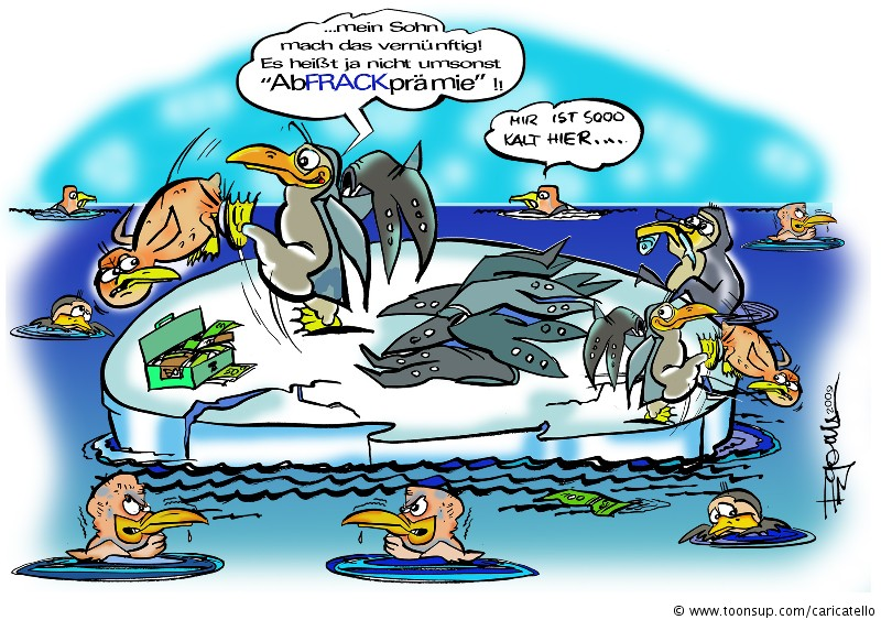 Cartoon: 'AbFRACKprämie' 1