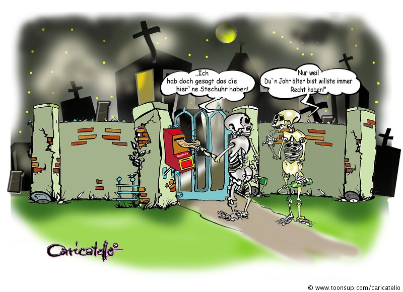 Cartoon: Pünktlichkeit ist eine Zier.... 1