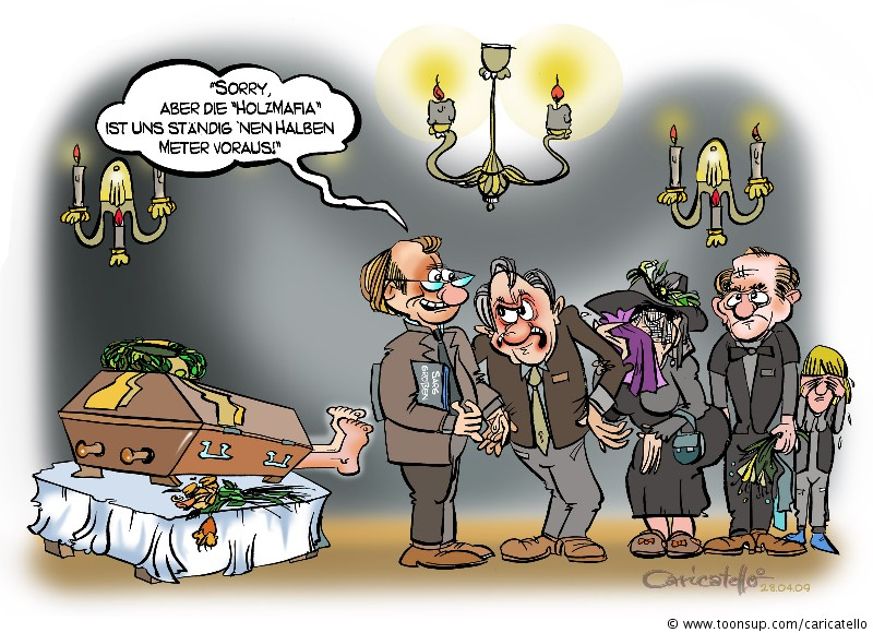 Cartoon: Holzmafia 1