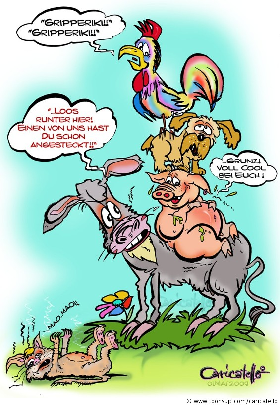 Cartoon: Bremer Stadtmusikanten ala 2009 1