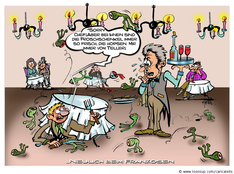 Cartoon: Beim Franzosen 1
