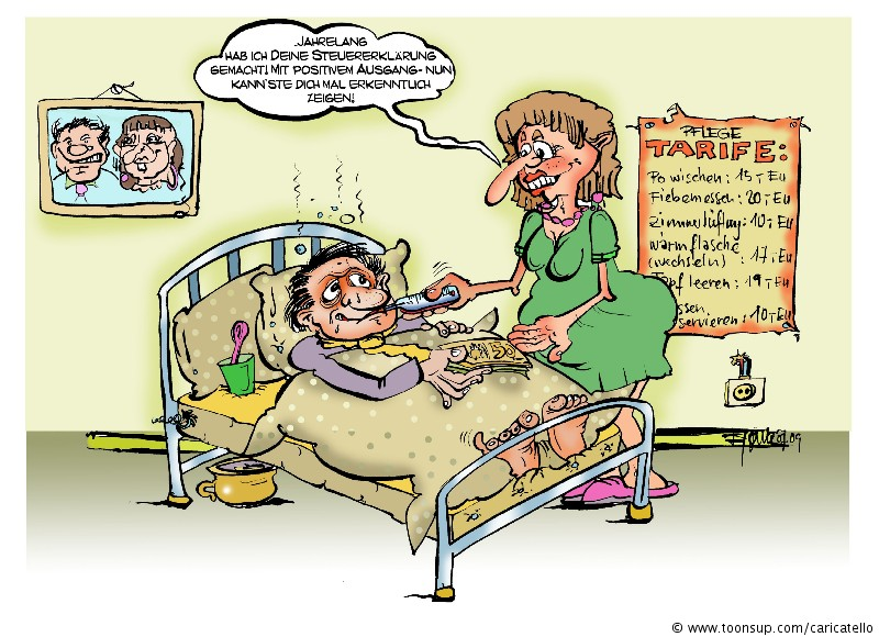 Cartoon: Eine Hand wäscht die andere.... 1