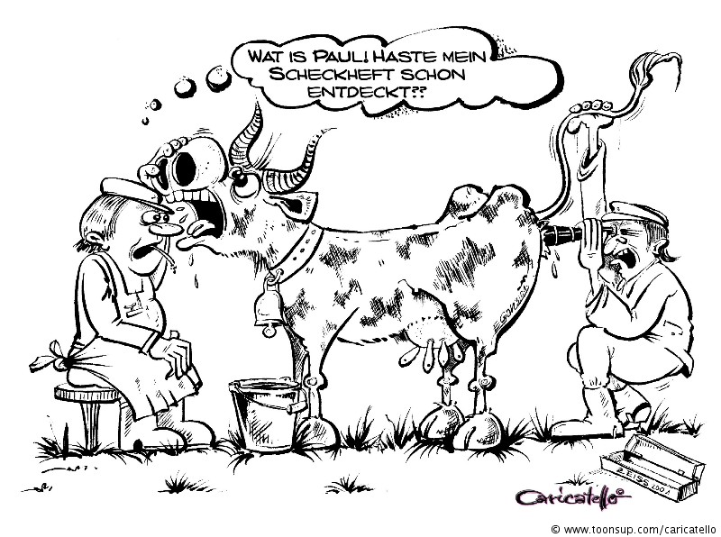 Cartoon: Scheckheft vermisst.... 1
