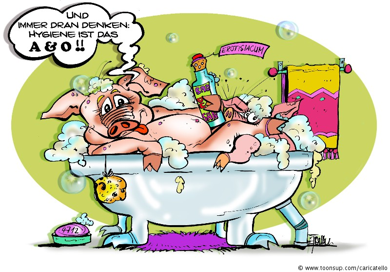 Cartoon: Hygiene ist das A&O 1