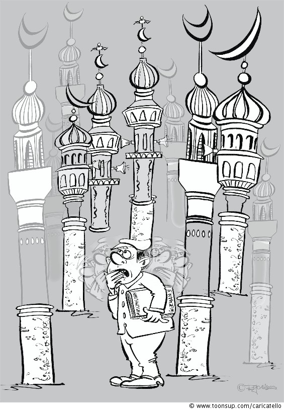 Cartoon: 'Willkommen in Muslimistan' 1