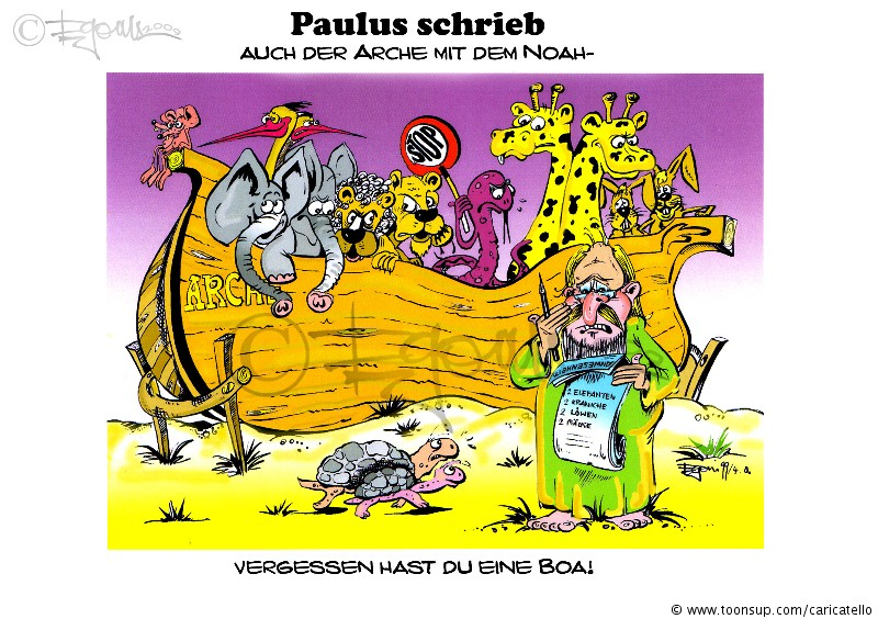 Cartoon: Arche Noah 1