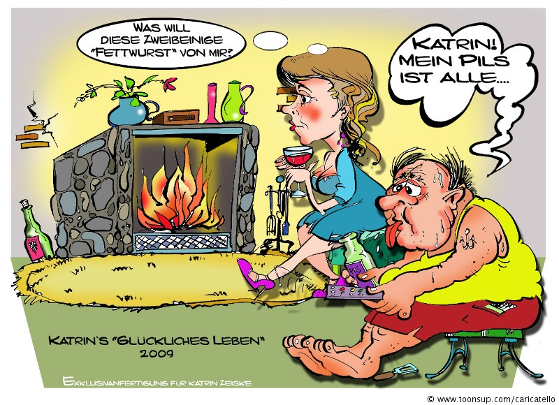 Cartoon: Auftragsarbeit eine Jugendfreundin 2009/12 1