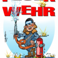 T-Shirtaufdruck für einen Feuerwehrmann