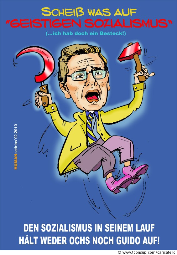 Cartoon: 'Koch`s Bruder krakeelt...!' 1