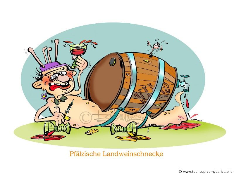 Cartoon: Pfälzische Landweinschnecke 1