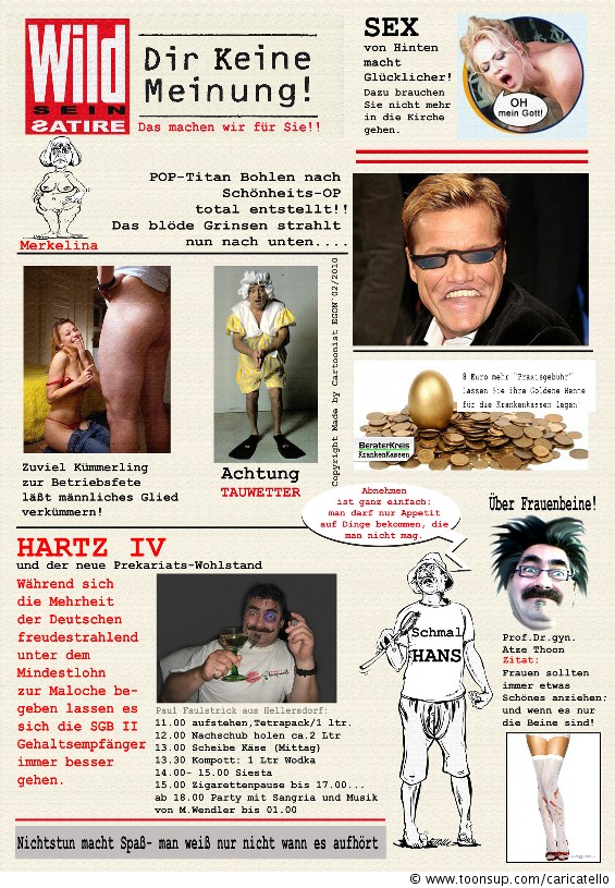 Concept Art / Character Design: Blanke Satire 1