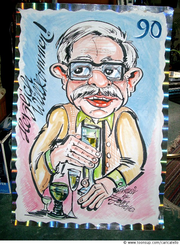 Cartoon: Aufsteller zum 90. 1