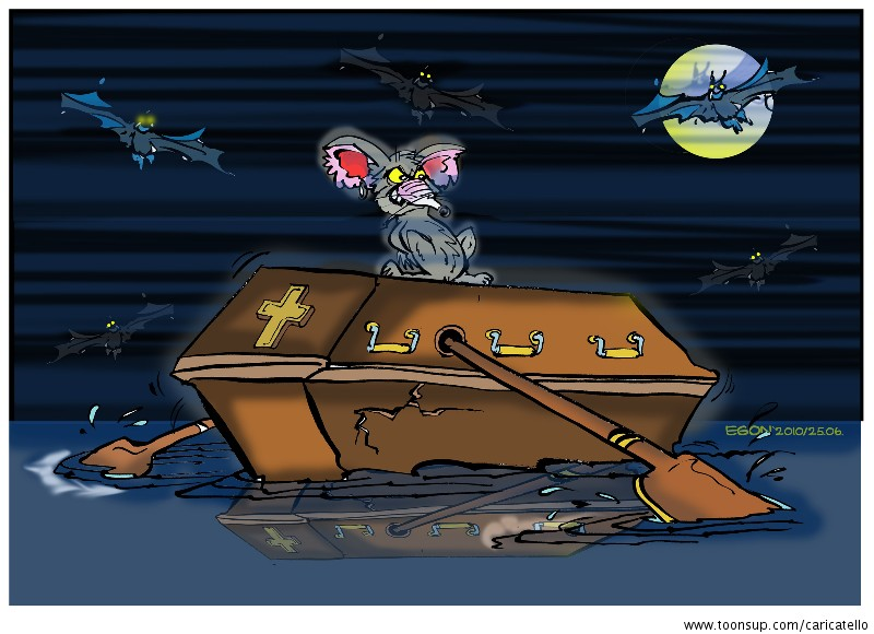 Cartoon: Rubrik 'Schwarzer Humor' 2