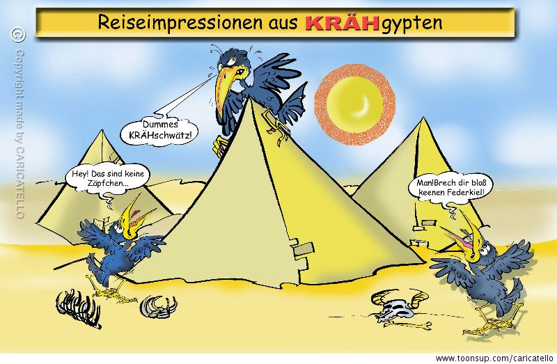 Cartoon: KRÄHgypten 1