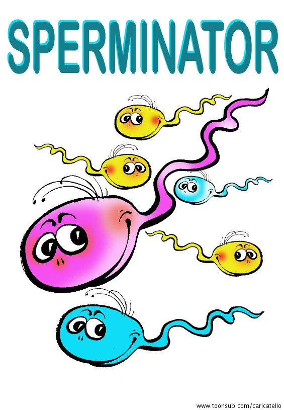 Cartoon: 'SPERMAnent' T-Shirtaufdrucke II 3