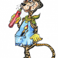 Conipa 'Papiertiger' (Logo/Maskottchen)