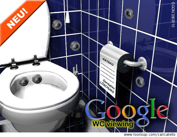 Cartoon: GOOGLE`s WC-Viewing 1