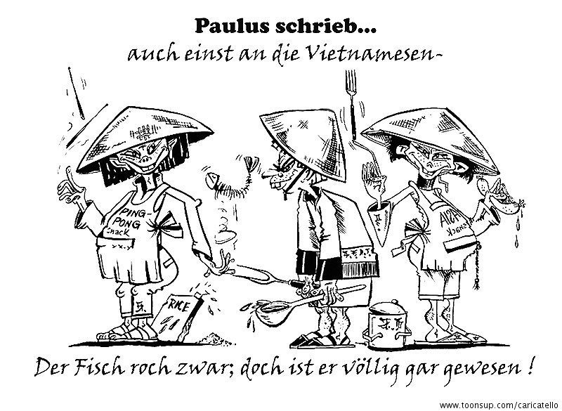 Cartoon: Aus der 'Paulus schrieb...'Cartoonreihe S/W 1