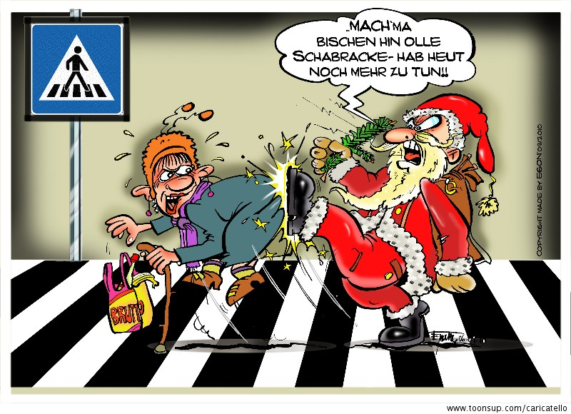 Cartoon: Bescherungs-Stress 1